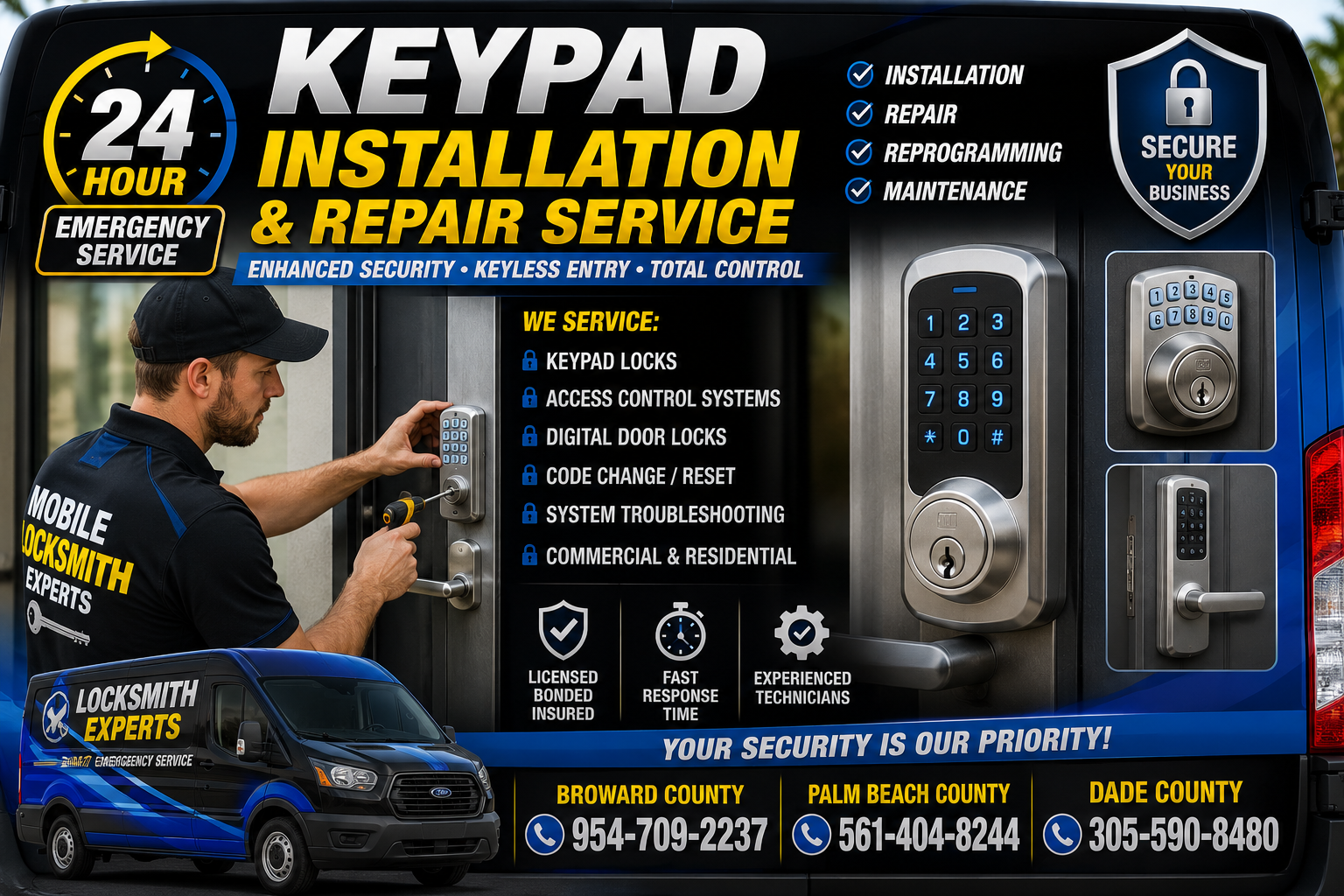 Keypad Lock Biscayne Park