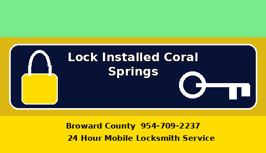 Lock Installed Coral Springs