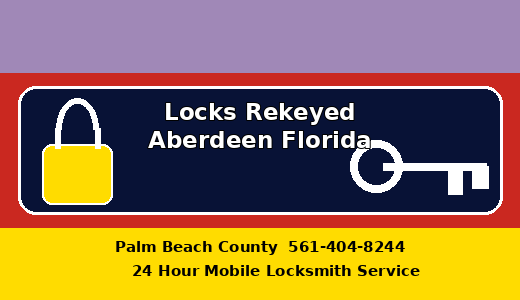 Locks Rekeyed Aberdeen Florida