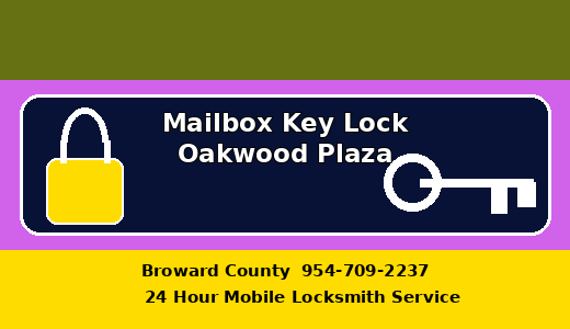 Mailbox Key Lock Oakwood Plaza