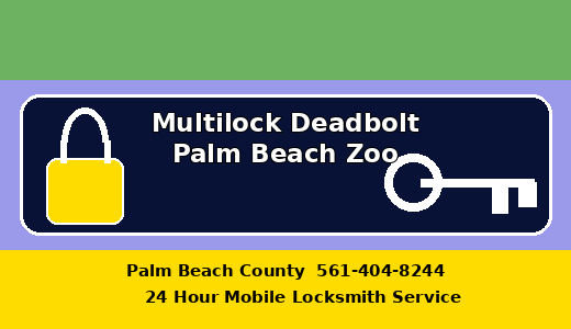 Multilock Deadbolt Palm Beach Zoo