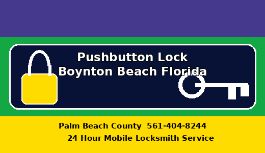 Pushbutton Lock Boynton Beach Florida