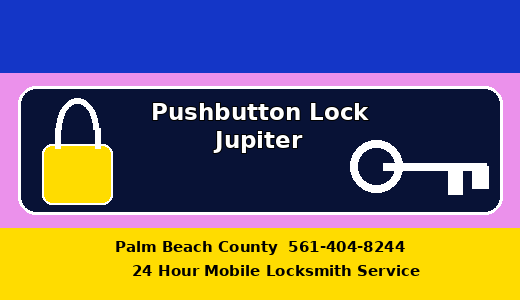 Pushbutton Lock Jupiter