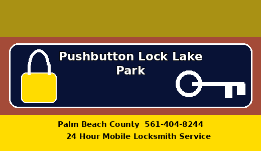 Pushbutton Lock Lake Park