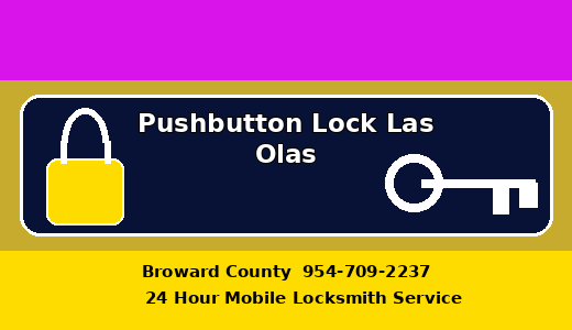Pushbutton Lock Las Olas